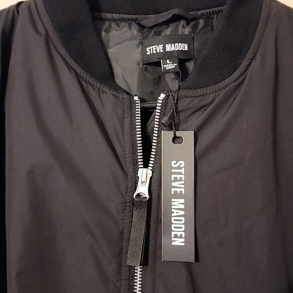 NEW Steve Madden Cargo Bomber Jacket - Picture 5 of 7
